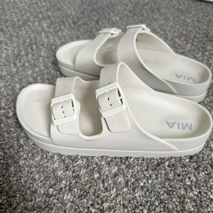 Cream colored slides